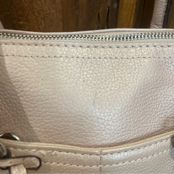 Tignanello Leather Satchel Shoulder Bag Multi CC Slots Organizer Pink - Picture 4 of 13